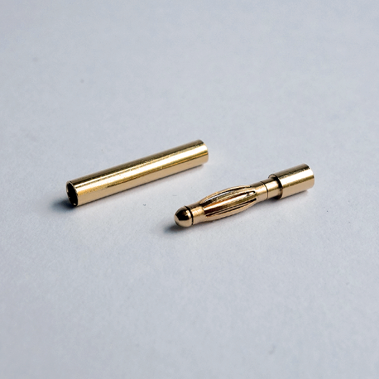 Picture of Pack of 12 x 2mm Gold Plated Bullet Connectors (12 x M + 12 x F)