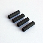 Picture of 4pcs 20mm M3 Nylon Standoffs with Female Ends - Black
