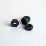 Picture of 4pcs M3 Nylon Nuts - Black