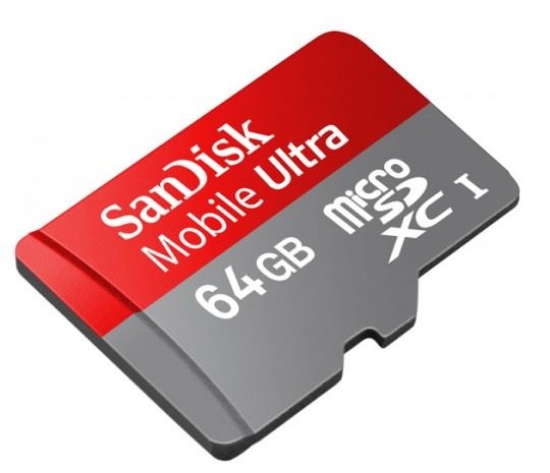 Picture of SanDisk Ultra microSDHC 64GB Class 10 Memory Card for Mobius ActionCam