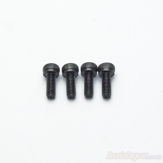 Picture of 4pcs 8mm M3 Steel Screw - Black