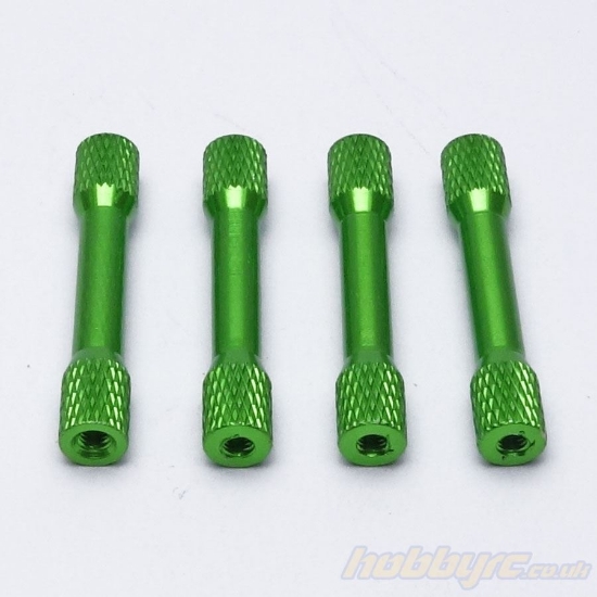 Picture of 4pcs 35mm M3 Aluminium Stepped Standoff - Green