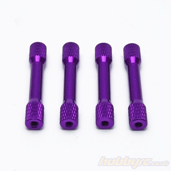 Picture of 4pcs 35mm M3 Aluminium Stepped Standoff - Purple