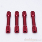 Picture of 4pcs 35mm M3 Aluminium Stepped Standoff - Red