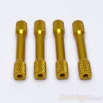 Picture of 4pcs 35mm M3 Aluminium Stepped Standoff - Gold