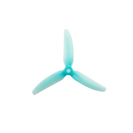 Picture of HQProp 5x4.3x3 V1S PC Tri-Blade Durable Propellers (2x CW + 2x CCW) - Light Blue