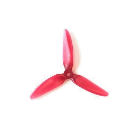Picture of HQProp 5x4.8x3 V1S PC Tri-Blade Durable Propellers (2x CW + 2x CCW) - Light Red