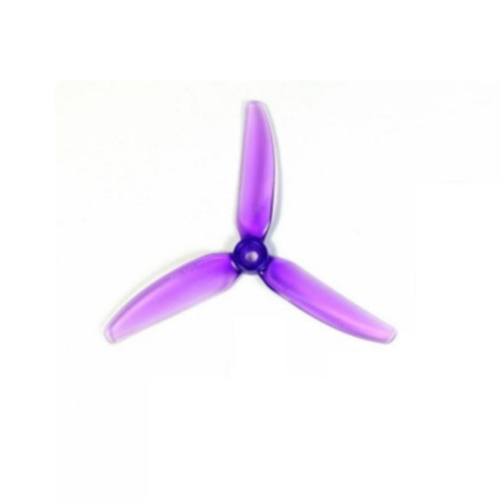 Picture of HQProp 5x4.8x3 V1S PC Tri-Blade Durable Propellers (2x CW + 2x CCW) - Light Purple