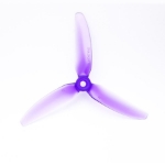Picture of HQProp 4x4.3x3 V1S PC Tri-Blade Durable Propellers (2x CW + 2x CCW) - Light Purple