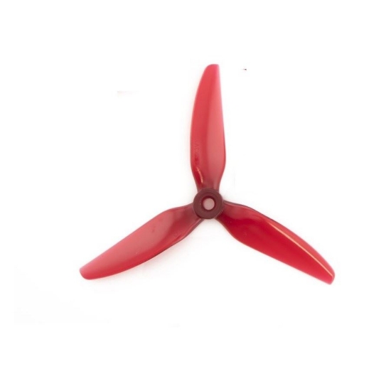 Picture of HQProp 5x4.5x3 V1S PC Tri-Blade Durable Propellers (2x CW + 2x CCW) - Light Red