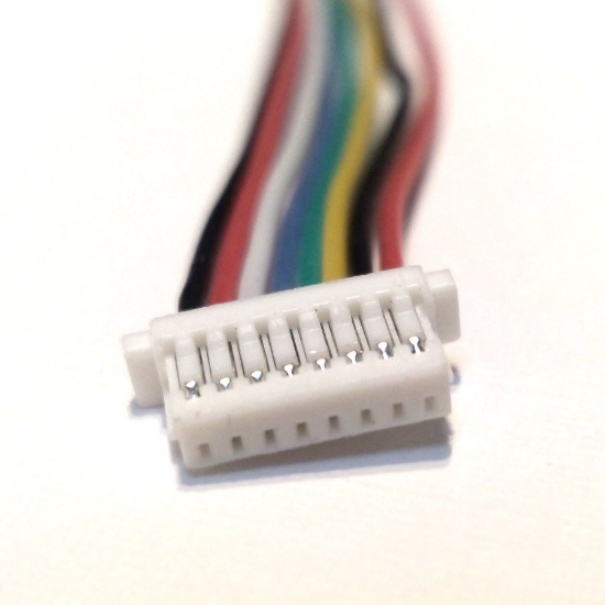 Picture of JST SH 8-pin Connectors (1.0mm pitch w/ 150mm wires)