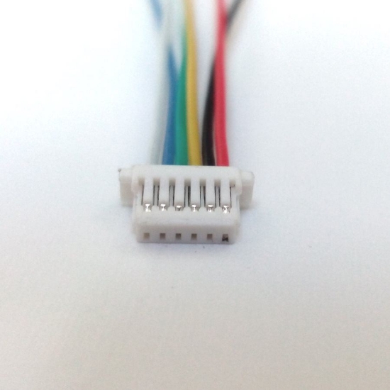 Picture of JST SH 6-pin Connectors (1.0mm pitch w/ 150mm wires)