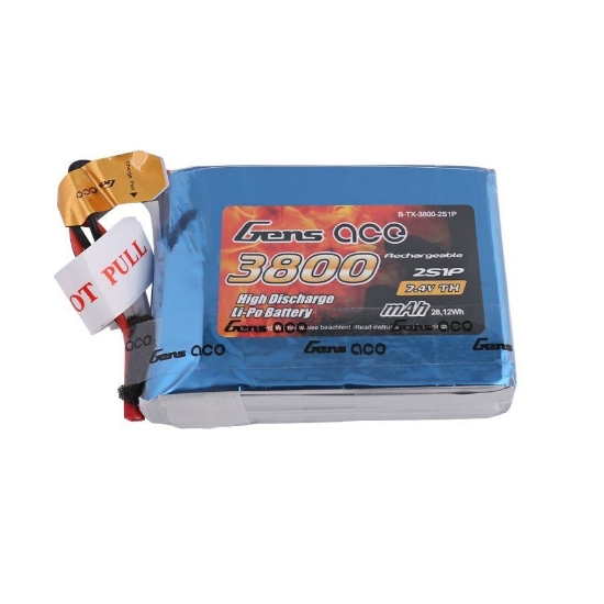 Picture of Gens Ace 3800mAh 2S LiPo Battery For Taranis QX7
