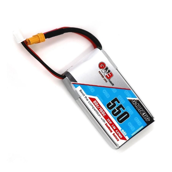 Picture of GNB 550mAh 2S 80C LiPo Battery (XT30)