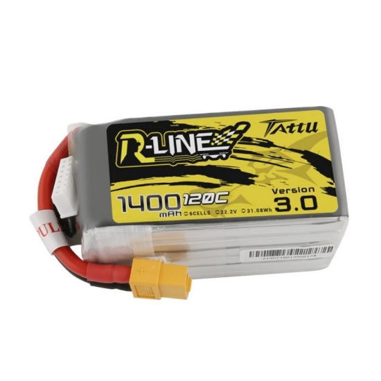 Picture of Tattu R-Line V3.0 1400mAh 6S 120C LiPo Battery