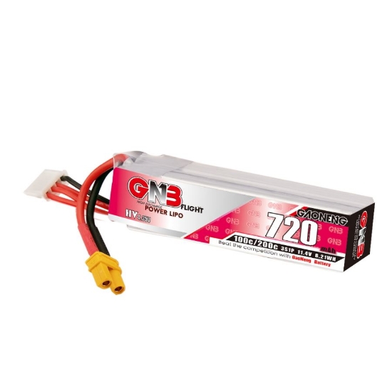 Picture of GNB 720mAh 3S 100C LiHV Battery (XT30)