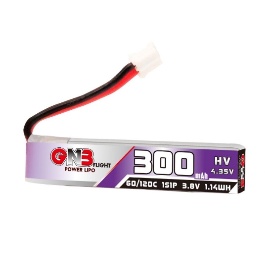 Picture of GNB 300mAh 1S 60C LiHV Battery (PH2.0 Cabled)