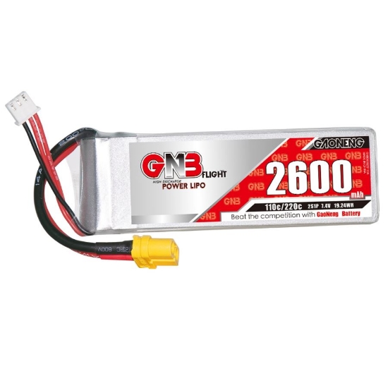 Picture of GNB 2600mAh 2S 110C LiPo Battery