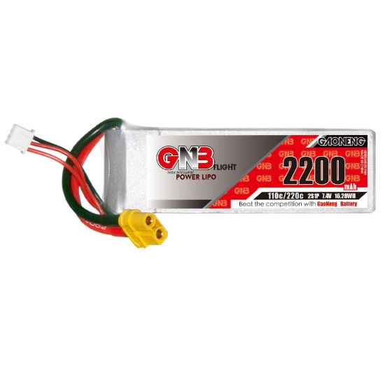 Picture of GNB 2200mAh 2S 110C LiPo Battery