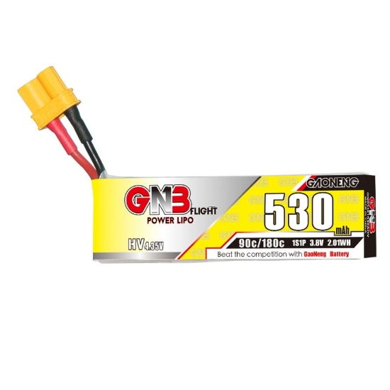 Picture of GNB 530mAh 1S 90C LiHV Battery (XT30)