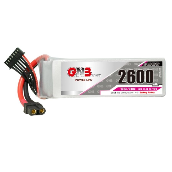 Picture of GNB 2600mAh 6S 120C LiPo Battery