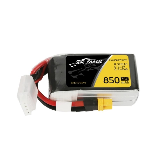 Picture of Tattu 850mAh 3S 75C LiPo Battery (XT30)