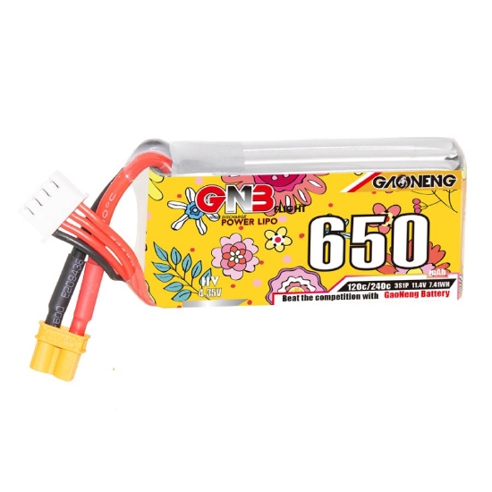 Picture of GNB 650mAh 3S 120C LiHV Battery (XT30)