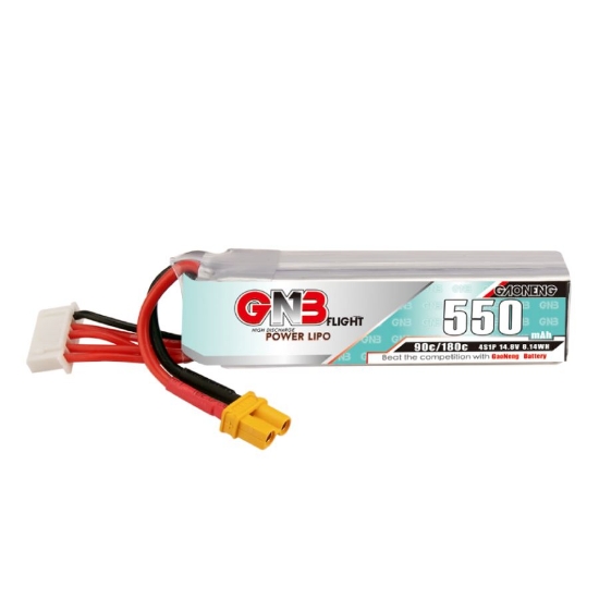 Picture of GNB 550mAh 4S 90C LiPo Battery (XT30)