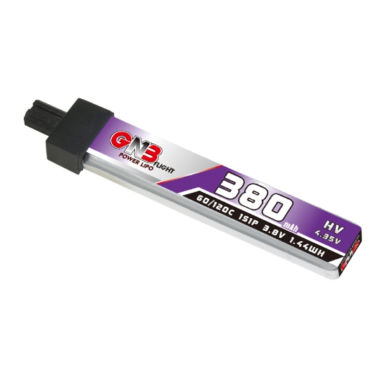 Picture of GNB 380mAh 1S 60C LiHV Battery (GNB27)