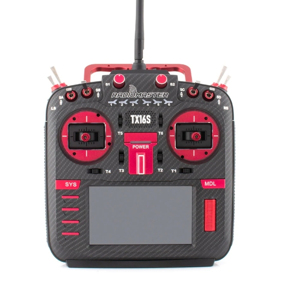 Picture of Radiomaster TX16S MKII MAX Hall Gimbal Transmitter (Red) (ELRS)