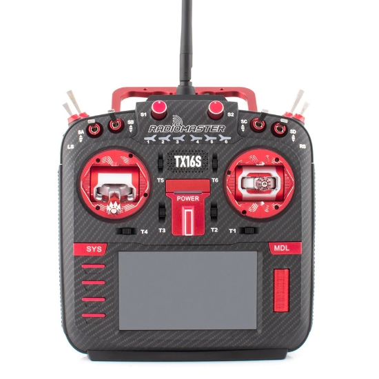 Picture of Radiomaster TX16S MKII MAX AG01 CNC Gimbal Transmitter (Red) (4in1)