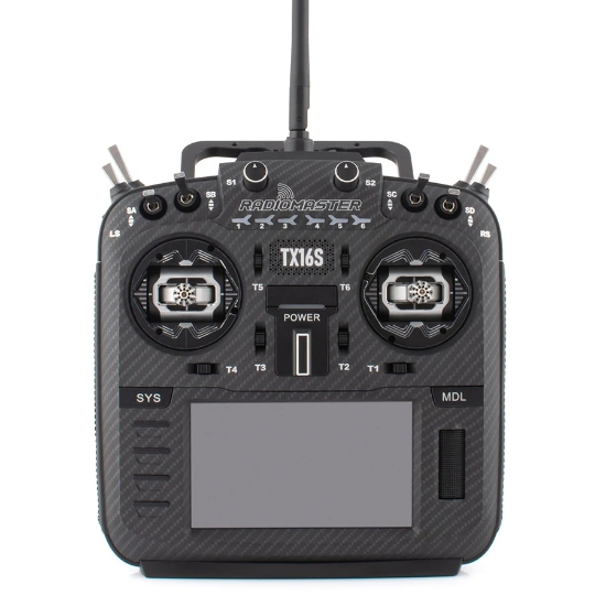 Picture of Radiomaster TX16S MKII MAX AG01 CNC Gimbal Transmitter (Black) (4in1)