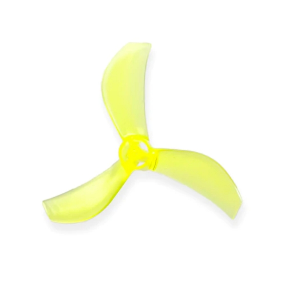 NewBeeDrone Azi Tri Blade Props 40mm (1.0mm Hub) - Yellow