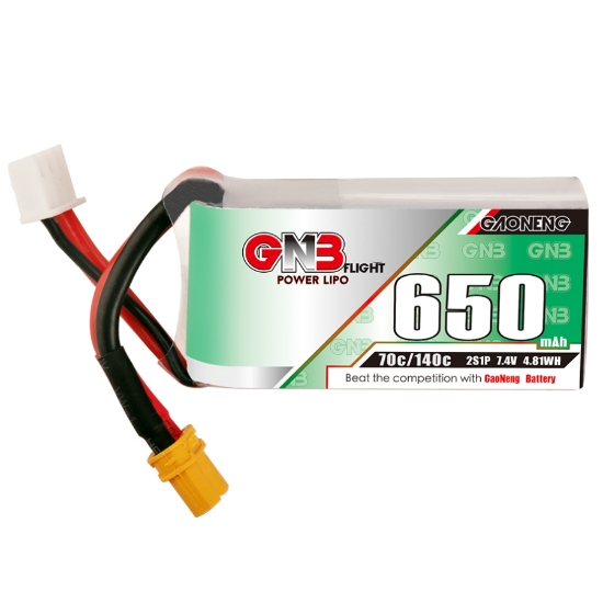 Picture of GNB 650mAh 2S 70C LiPo Battery (XT30)