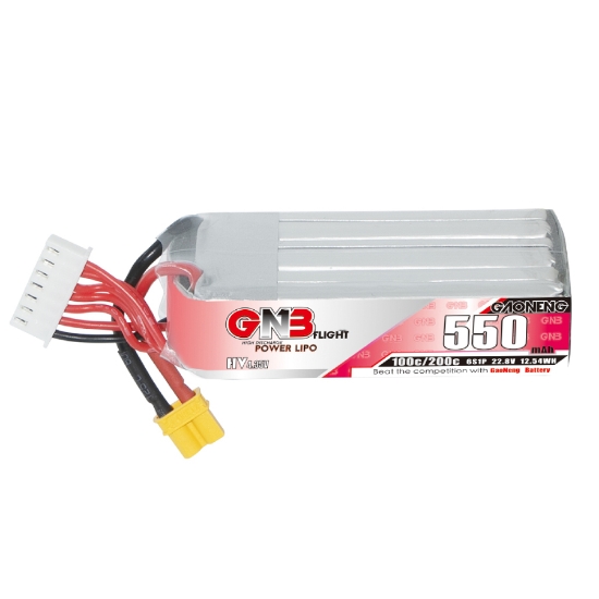 GNB 550mAh 6S 100C LiHV Battery (XT30)