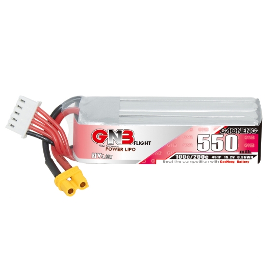 Picture of GNB 550mAh 4S 100C LiHV Battery (XT30)