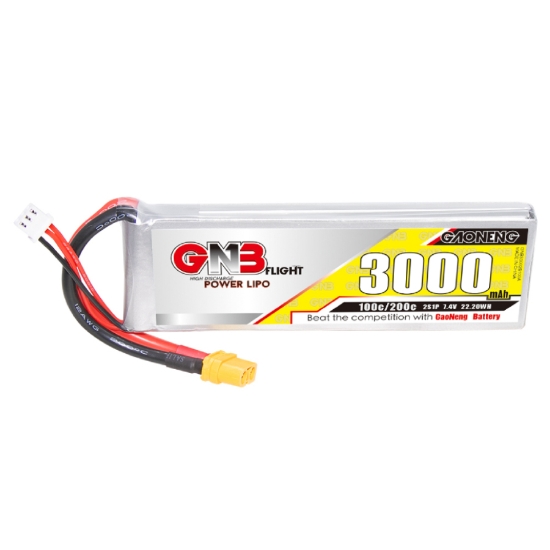 Picture of GNB 3000mAh 2S 100C LiPo Battery