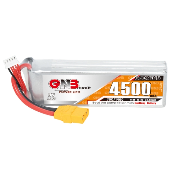 Picture of GNB 4500mAh 4S 70C LiHV Battery (XT90)