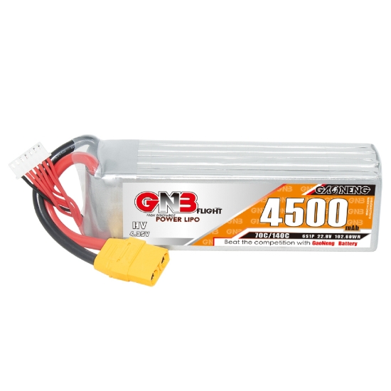 Picture of GNB 4500mAh 6S 70C LiHV Battery (XT90)