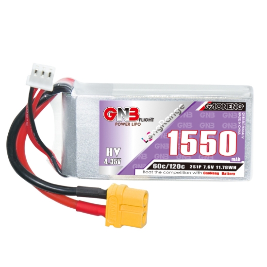 GNB 1550mAh 2S 60C LiHV Battery