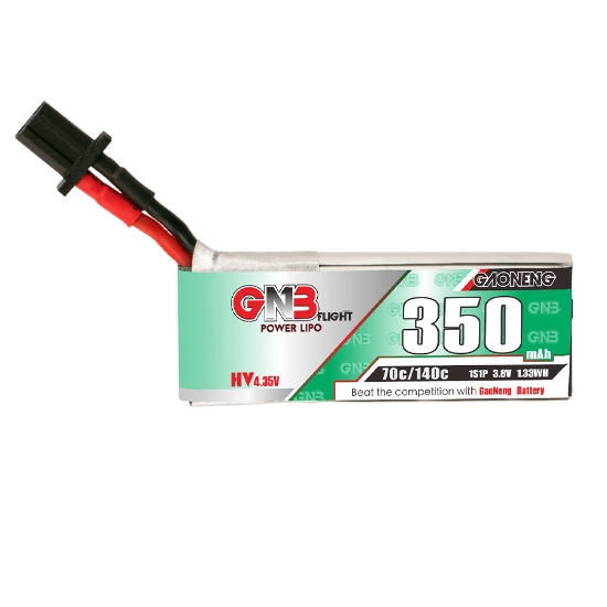 GNB 350mAh 1S 70C LiHV Battery (GNB27 Cabled)