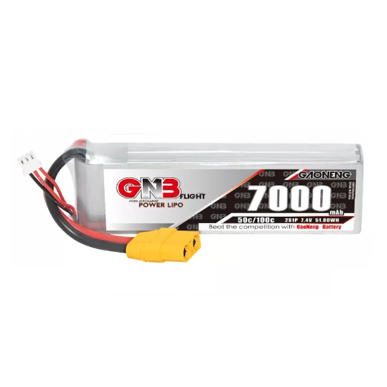 GNB 7000mAh 2S 50C LiPo Battery (XT90)