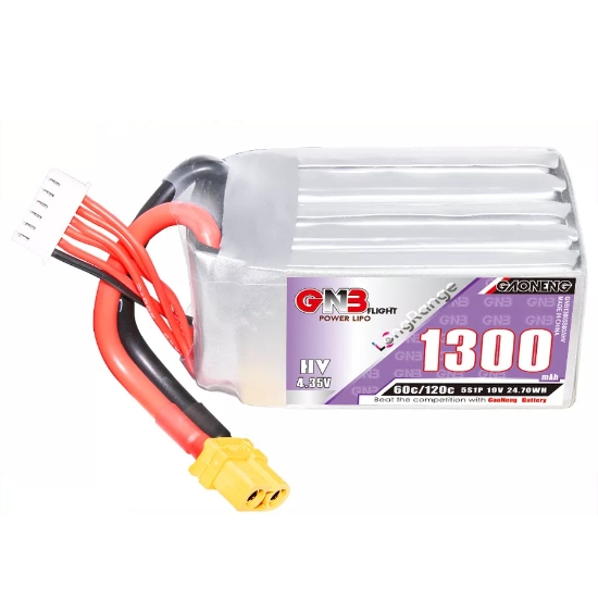 GNB 1300mAh 5S 60C LiHV Battery