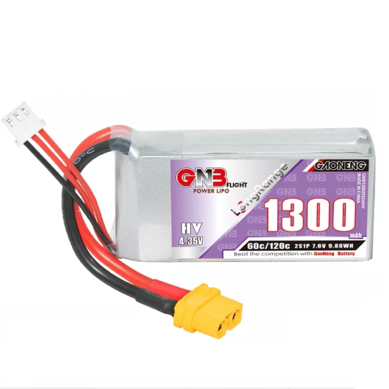 GNB 1300mAh 2S 60C LiHV Battery