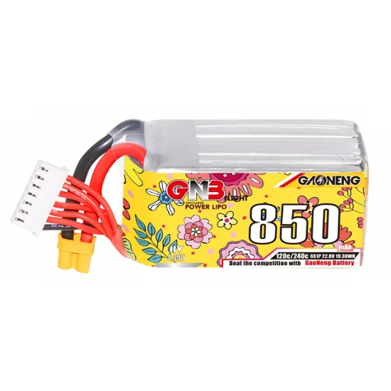 GNB 850mAh 6S 120C LiHV Battery (XT30)