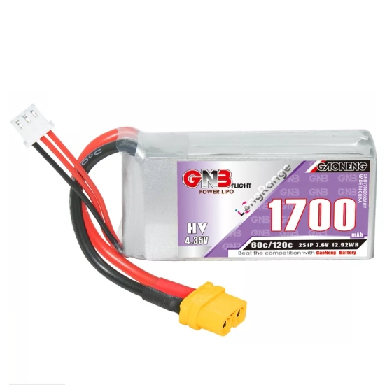 GNB 1700mAh 2S 60C LiHV Battery