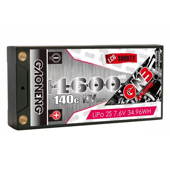 GNB 4600mAh 2S 140C Shorty Hardcase LiHV Battery (Deans)