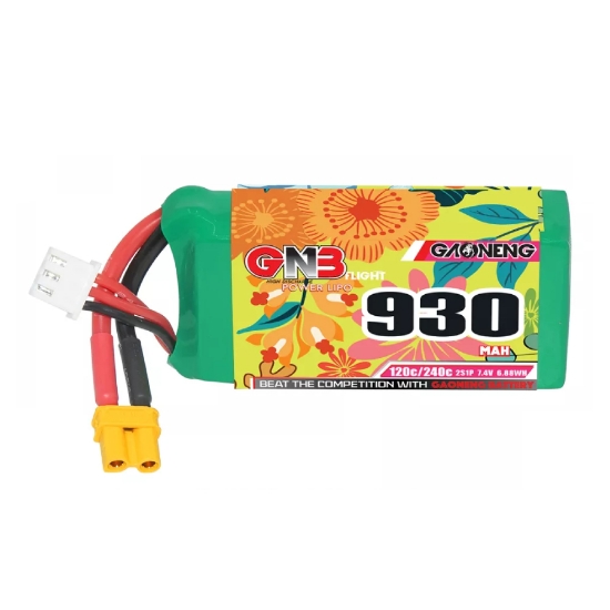 Picture of GNB 930mAh 2S 120C LiPo Battery (XT30)