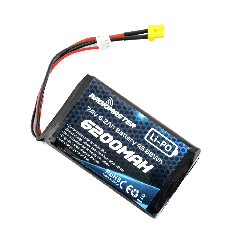 QuadroPower 6200mAh (4s) RC Lipo Battery - Flat-QC-LIPO-6200