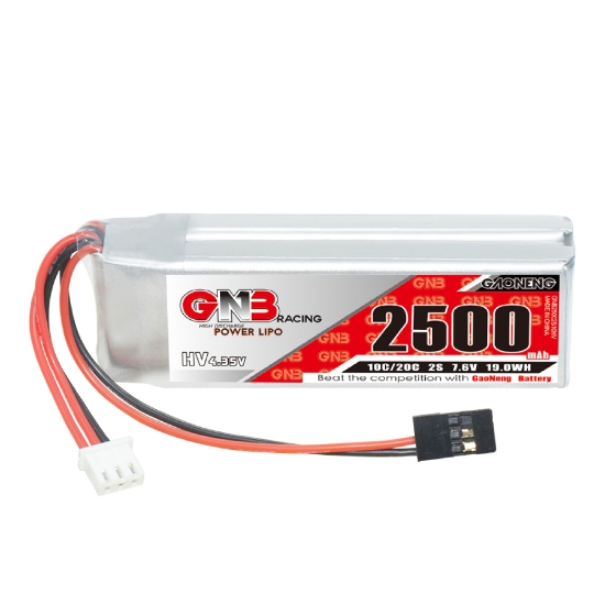Picture of GNB 2500mAh 2S 10C LiHV Battery (JR Connector)